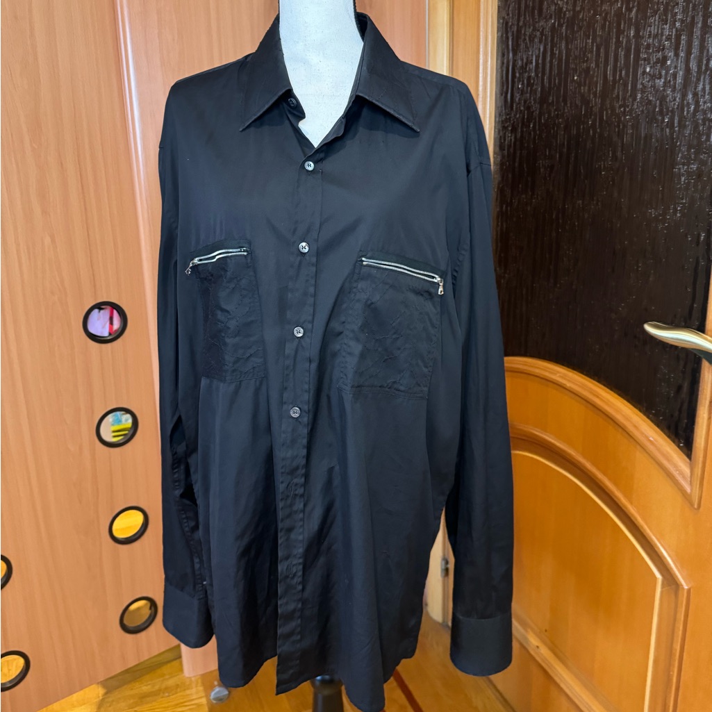 Cartigiani Italy 100% Cotton Embroidered Men’s Button Down Shirt Sz Xxl.